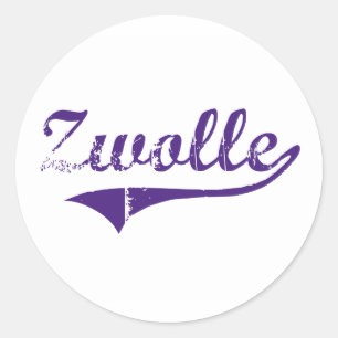 Zwolle Louisiana Classic Design Round Sticker