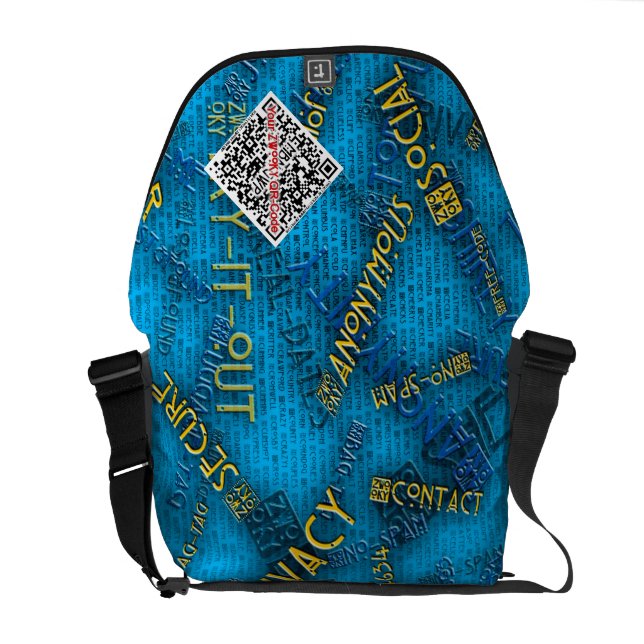 ZWOOKY QR Messenger bag (Back Open)