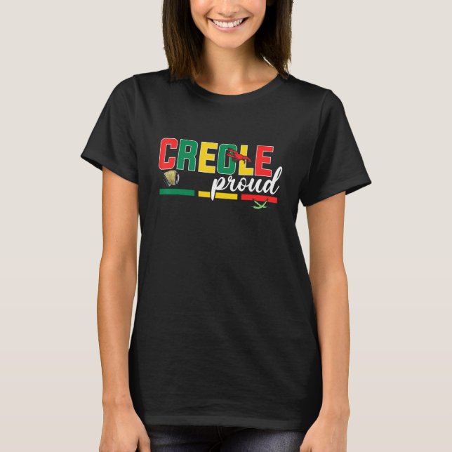 Zydeco Creole Proud of Zydeco Music Festivals Trai T-Shirt (Front)