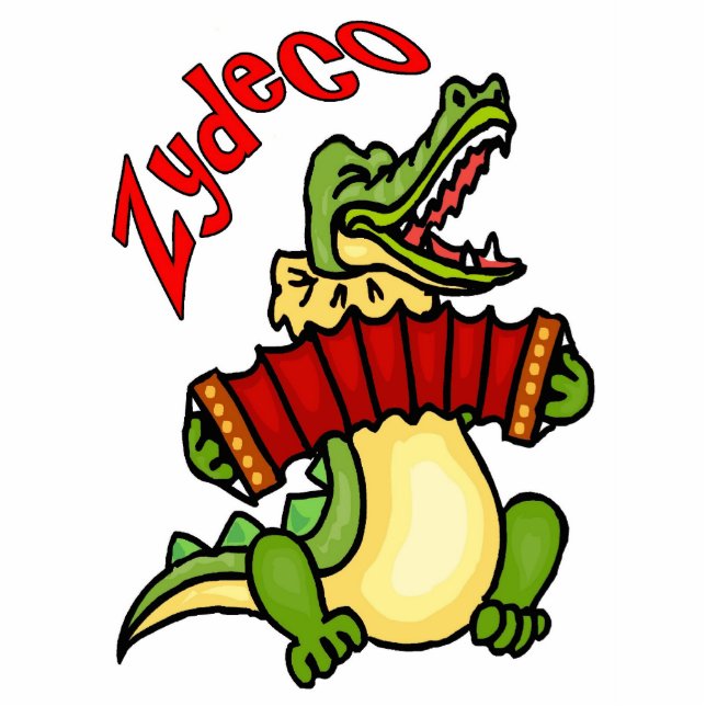 Zydeco Gator Photo Sculpture Magnet (Front)