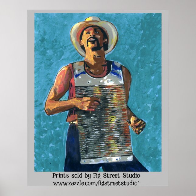 Zydeco Joe Painting Poster (Front)