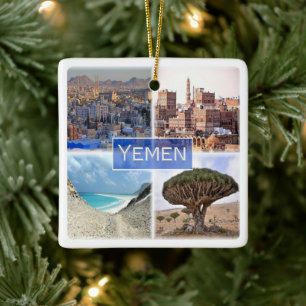 zYE003 YEMEN, Mosaic, Asia, Ceramic Ornament