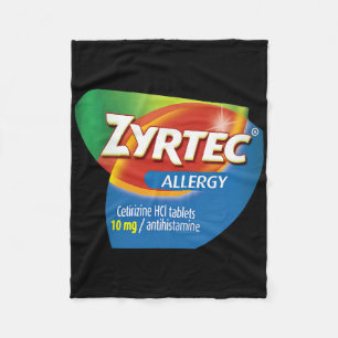 Zyrtec Allergy Funny Group Nurse Pharmacy Hallowee Fleece Blanket