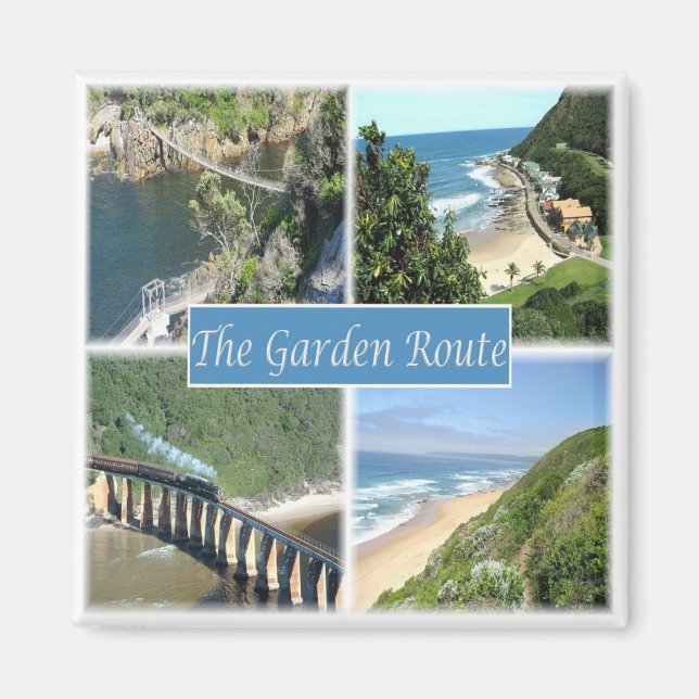 zZA013  SOUTH AFRICA, Garden Route, Mosaic, Fridge Magnet (Front)