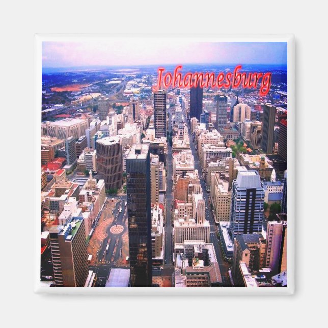 zZA018 JOHANNESBURG, Panorama,South Africa, Fridge Magnet (Front)