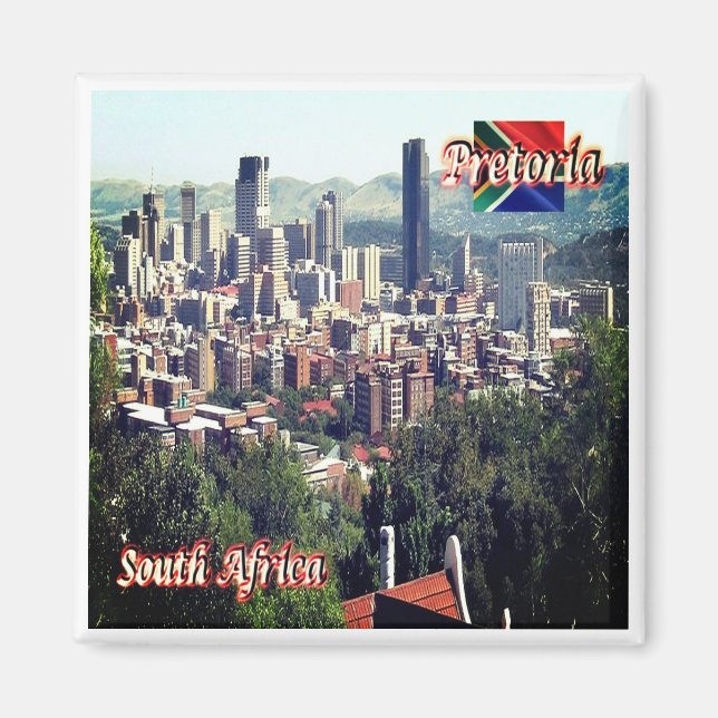 zZA020 PRETORIA, South Africa, Fridge Magnet (Front)