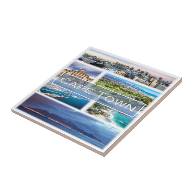 zZA032 CAPE TOWN, Mosaic, South Africa, Tile (Side)