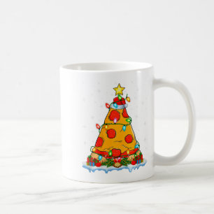 Zza Christmas Tree Lights Santa Hat Fast Food Zza  Coffee Mug