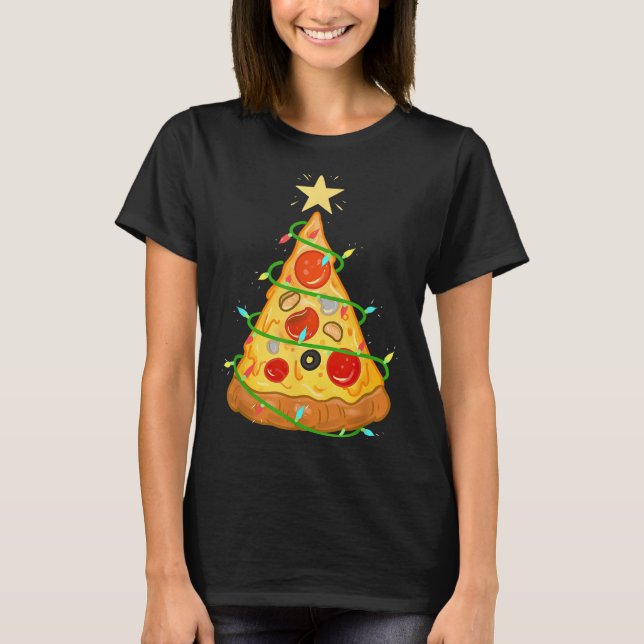 Zza Christmas Tree Zza Lover Gift  T-Shirt (Front)