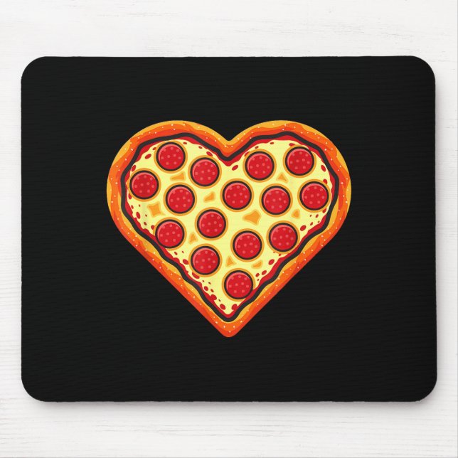 Zza Heart Cute Valentines Day Funny Heart Shaped Z Mouse Mat (Front)