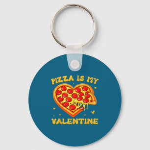 Zza Is My Valentine Funny Valentines Day Heart Key Ring