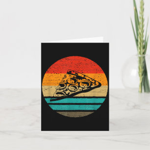 Zza Slice Retro Style Vintage  Card