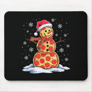 Zza Snowman - Santa Hat - Christmas Zza Party - Fu Mouse Mat