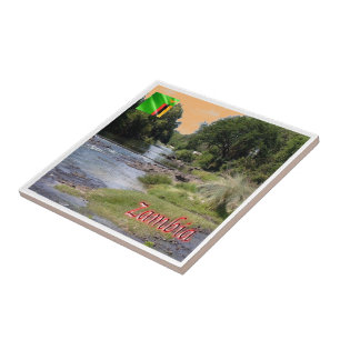 zZM003 ZAMBIA, Landscape, Africa, Tile