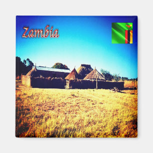 zZM008 ZAMBIA, Panorama, Africa, Fridge Magnet
