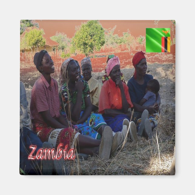zZM009 ZAMBIA, Zambian Women, Africa, Fridge Magnet (Front)