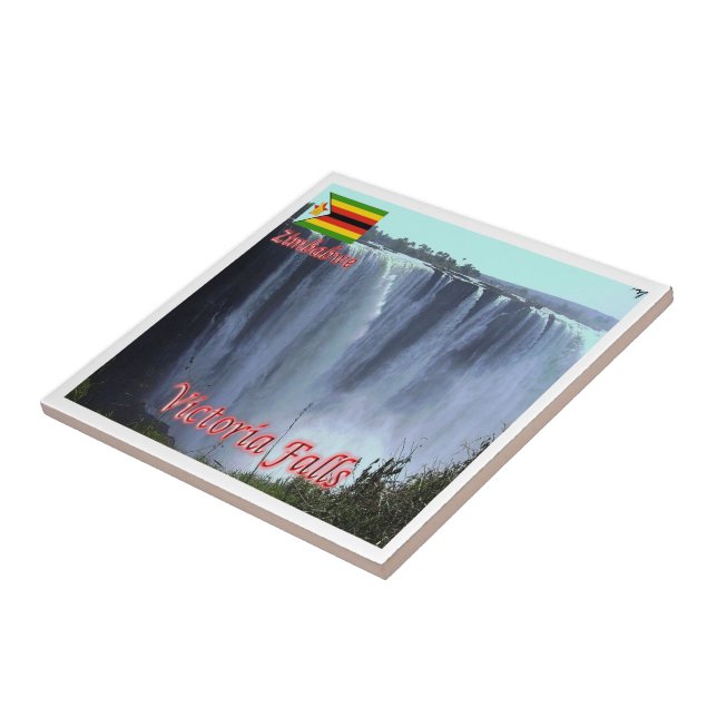 zZW003 VICTORIA FALLS, Zimbabwe, Africa, Tile (Side)