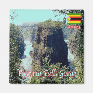 zZW007 VICTORIA FALLS, GORGE, Zimbabwe, Fridge Magnet