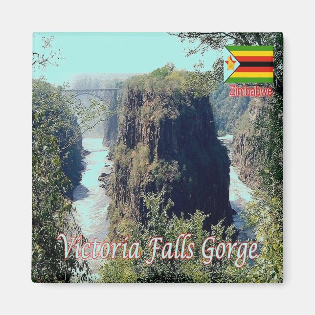 zZW007 VICTORIA FALLS, GORGE, Zimbabwe, Fridge Magnet (Front)