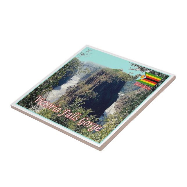 zZW007 VICTORIA FALLS, GORGE, Zimbabwe, Tile (Side)