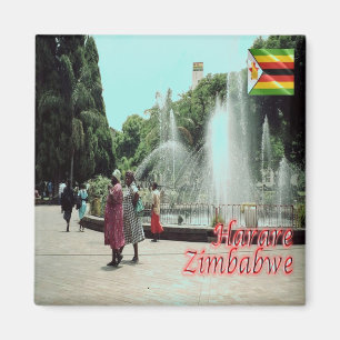 zZW014 HARARE,  Zimbabwe, Africa, Fridge Magnet