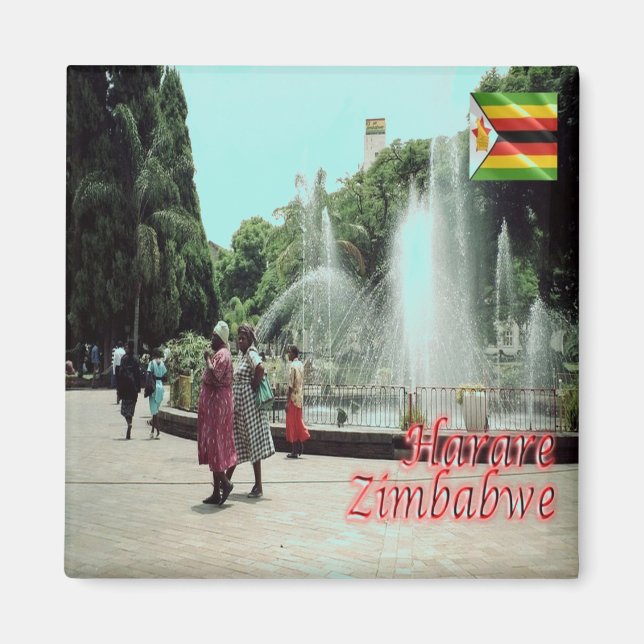 zZW014 HARARE,  Zimbabwe, Africa, Fridge Magnet (Front)