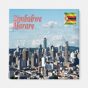 zZW017 HARARE, Panorama, Zimbabwe, Africa, Fridge Magnet