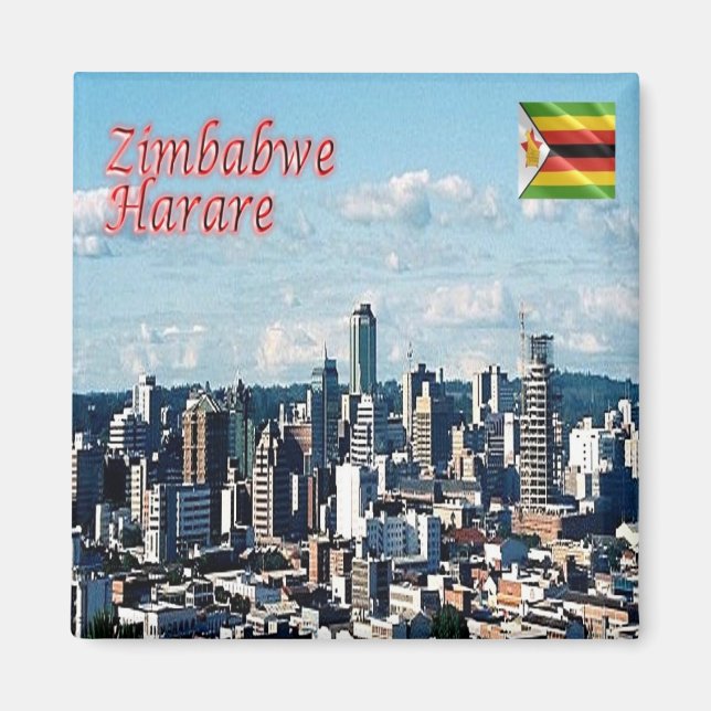 zZW017 HARARE, Panorama, Zimbabwe, Africa, Fridge Magnet (Front)